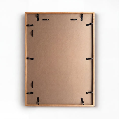 Oak Wood Framed Stainless Steel Magnet Board